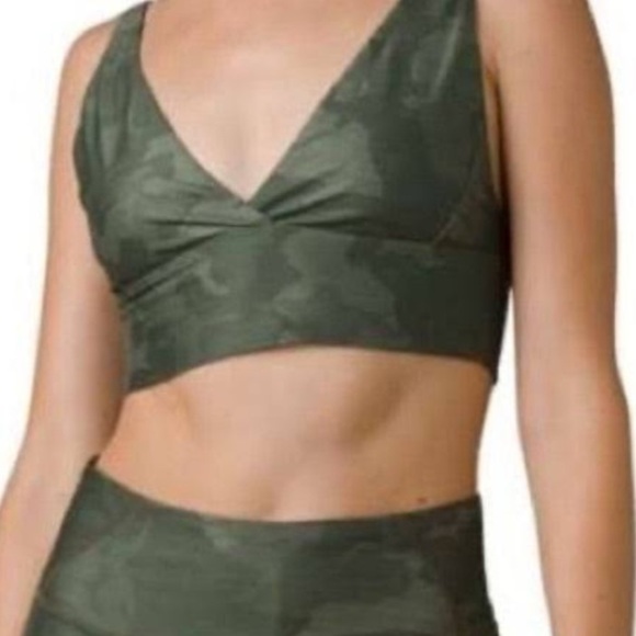 Prana Layna Sports Bra in Sage Camo size XS - Picture 1 of 6